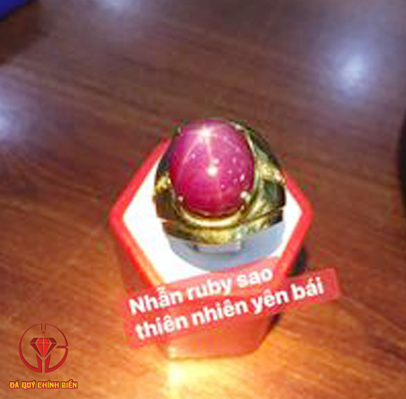 NHẪN RUBY SAO THIÊN NHIÊN YÊN BÁI